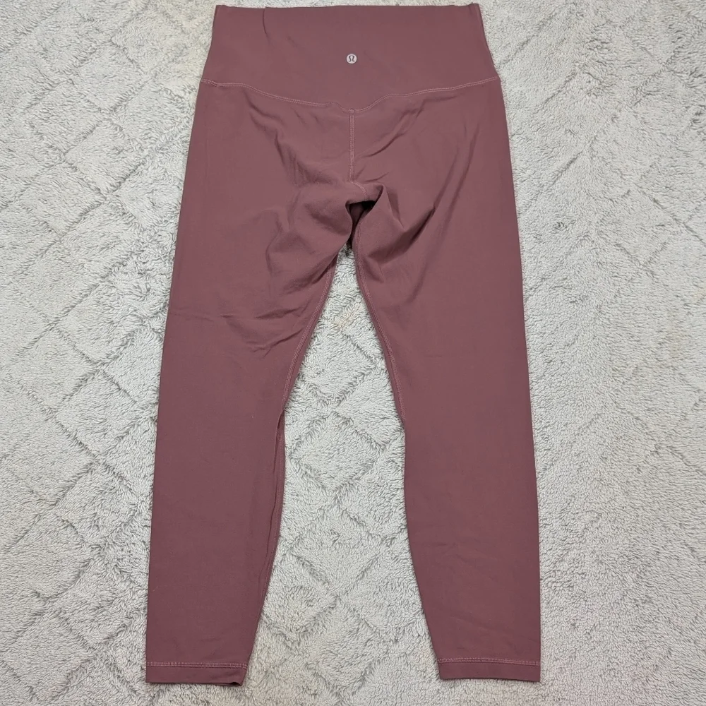 Lululemon Leggings Womens 10 Align HR Pant 25” Pink Mauve Plumful Soft Nulu